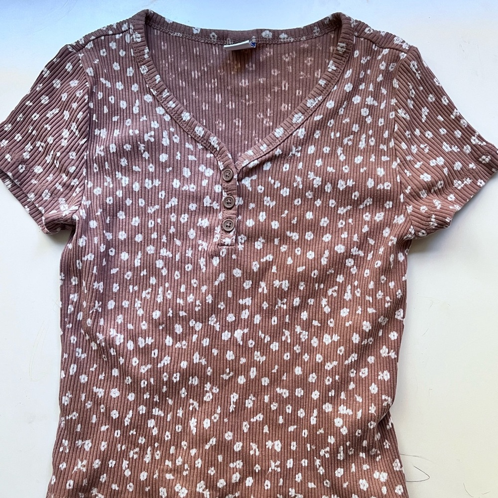 Old Navy soft floral top Kiddo Size 8